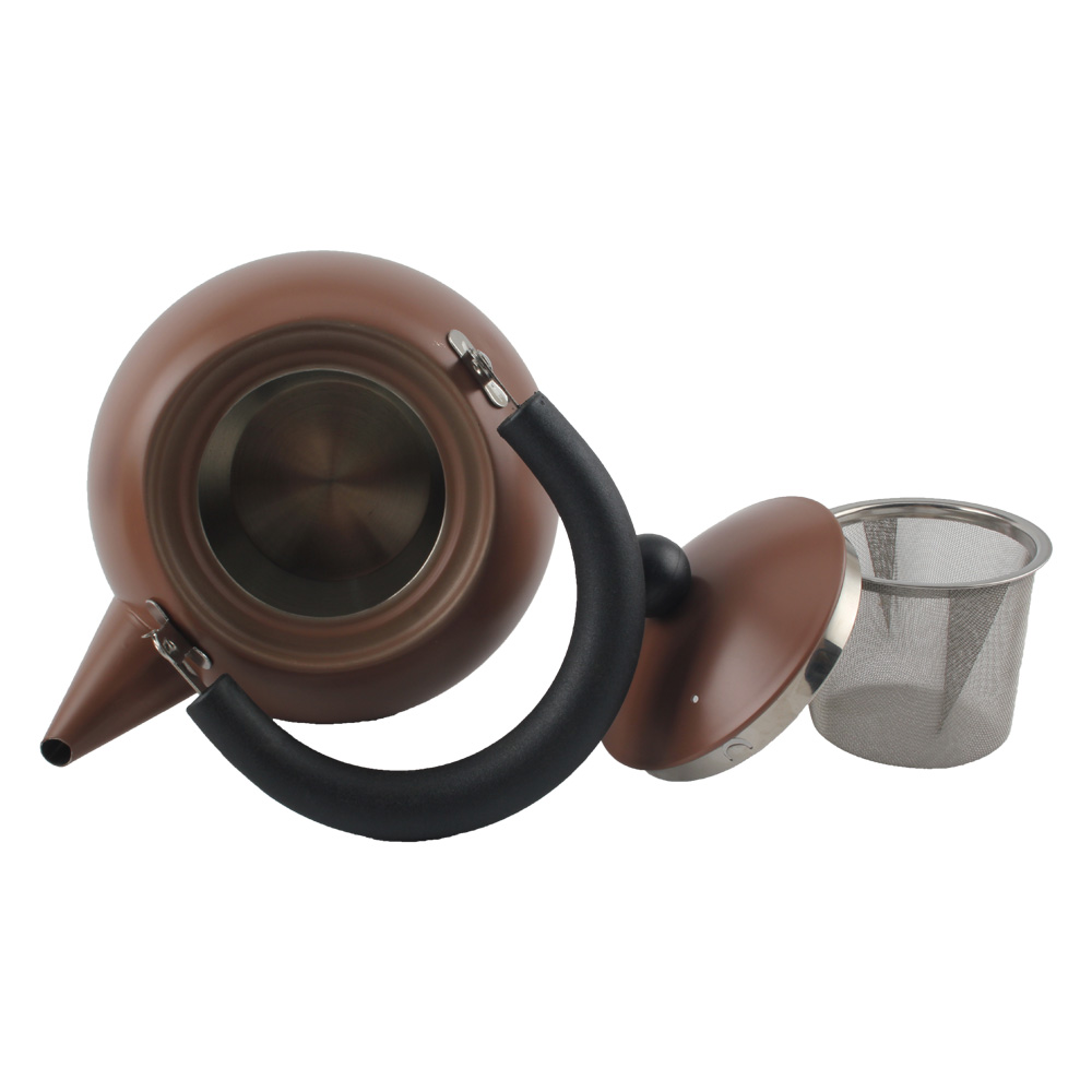 Teaware Set for Induction, Stainless Steel Teapot With Tea Strainer And Infuser — 3