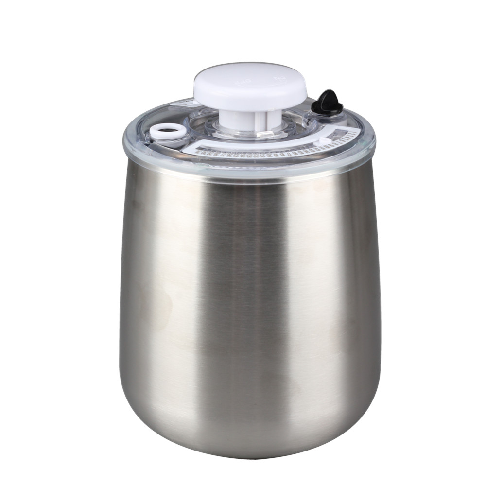 Stainless Steel Airtight Canister Food Storage Container, Kitchen Jar With Clear Lid — 4