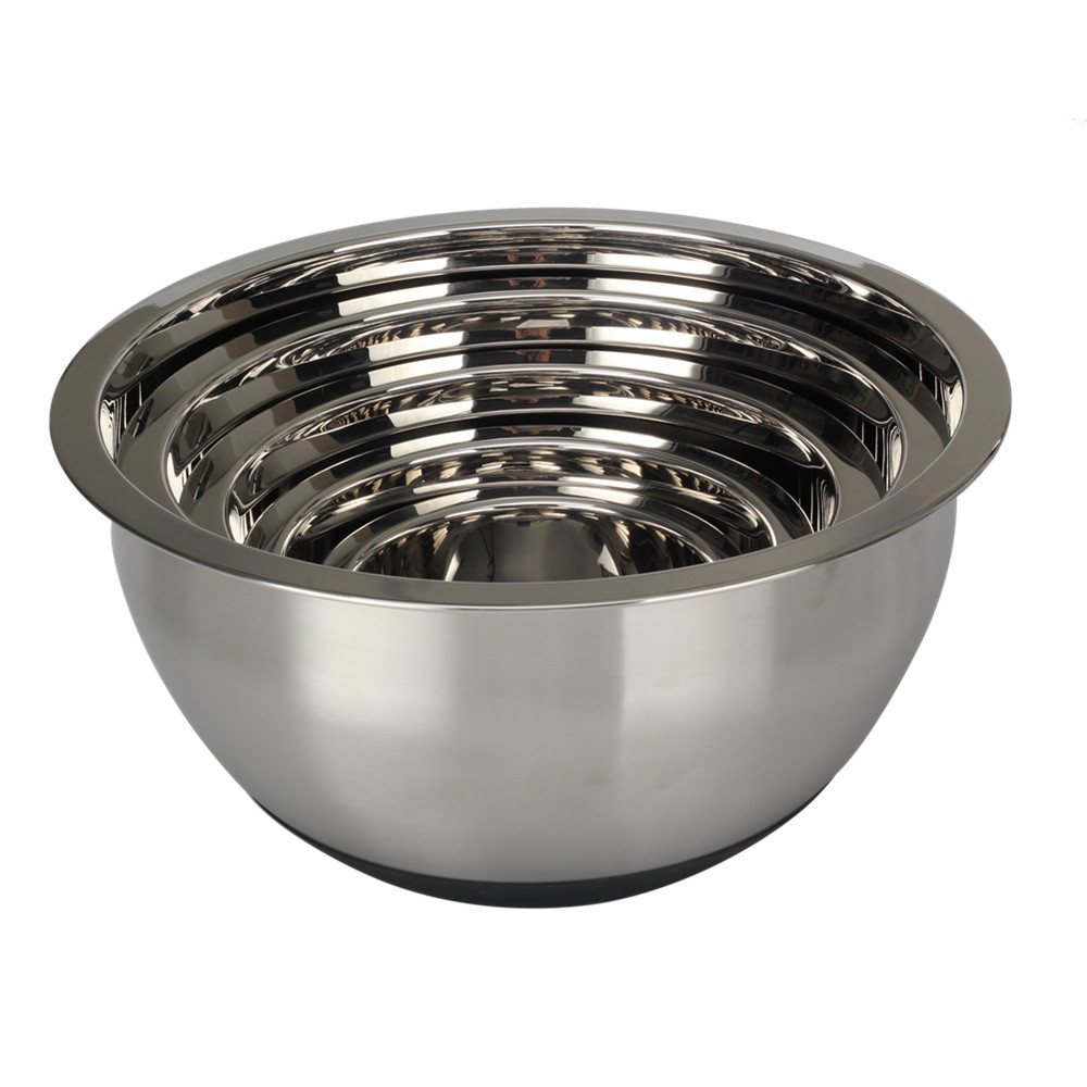 Easy-Grip, Stainless Steel Mixing Bowls for Baking, Cooking, Salad & Food Preparation — product information