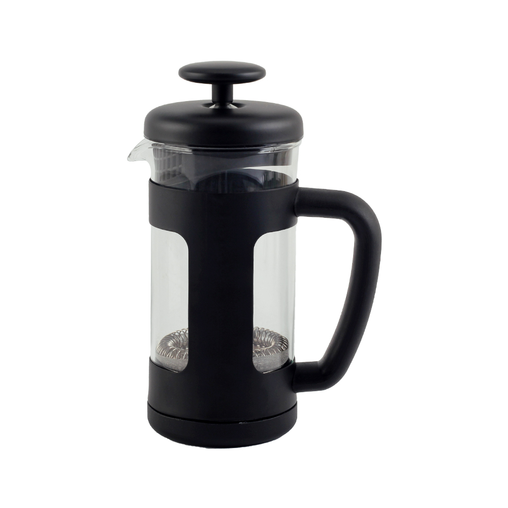 Heat Resistant Borosilicate Glass Stainless Steel Coffee Press — product information
