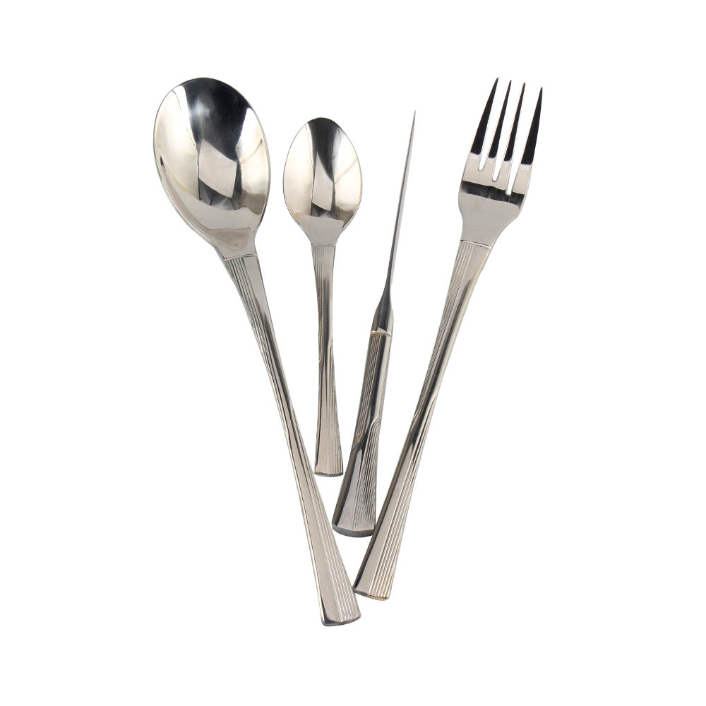 Stainless Steel Flatware Set, Cutlery Set Utensils Include Forks Spoons Knives, Mirror Polished Tableware Set — 4