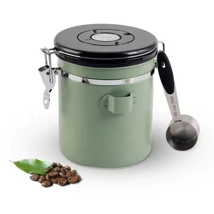 Stainless Steel Coffee Canister — product information