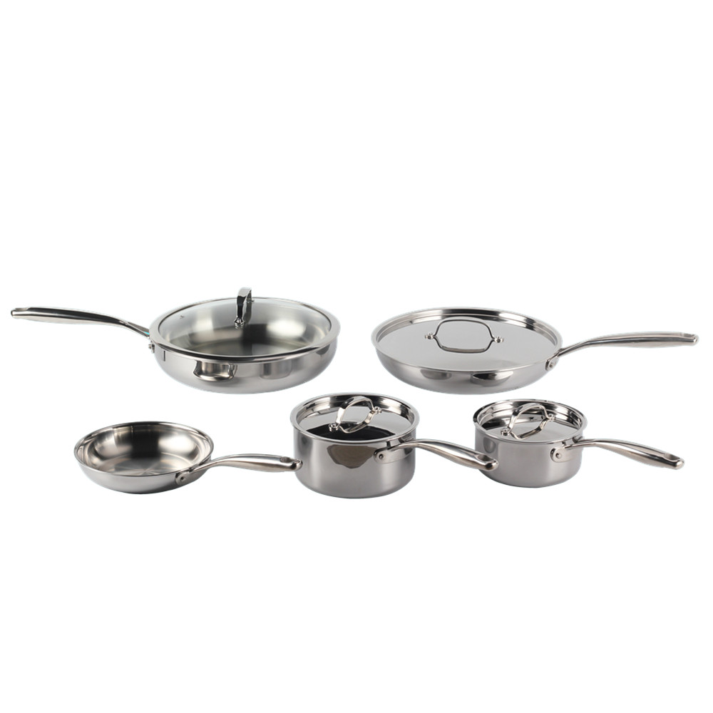Whole-Clad Tri-Ply Stainless Steel Cookware Set — product information