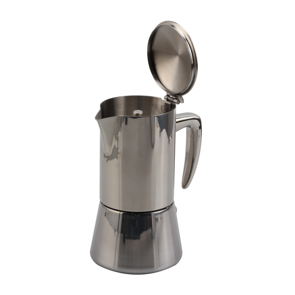 Stainless Steel Italian Coffee Machine Maker Induction Moka Pot — 2