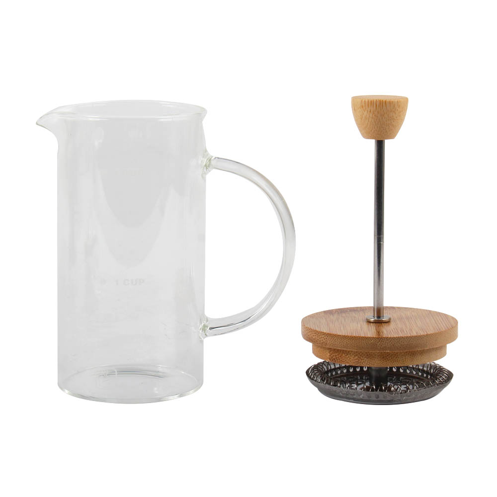 Borosilicate Glass Coffee Maker With Bamboo Lid — product information