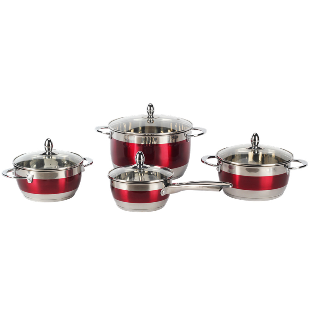 8pcs Stainless Steel Cookware Set — 2