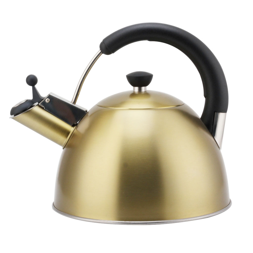 Modern S/S Whistling Kettle for Kitchen Golden
