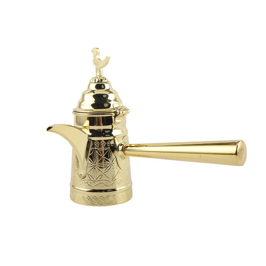 Luxury Arabic Turkish Style Sand Casted Embossed Coffee Pot, Unique Tea Pot & Coffee Pot