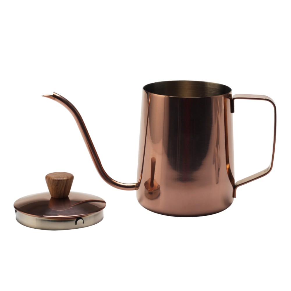 Rose Gold Stainless Steel Coffee Kettle — product information