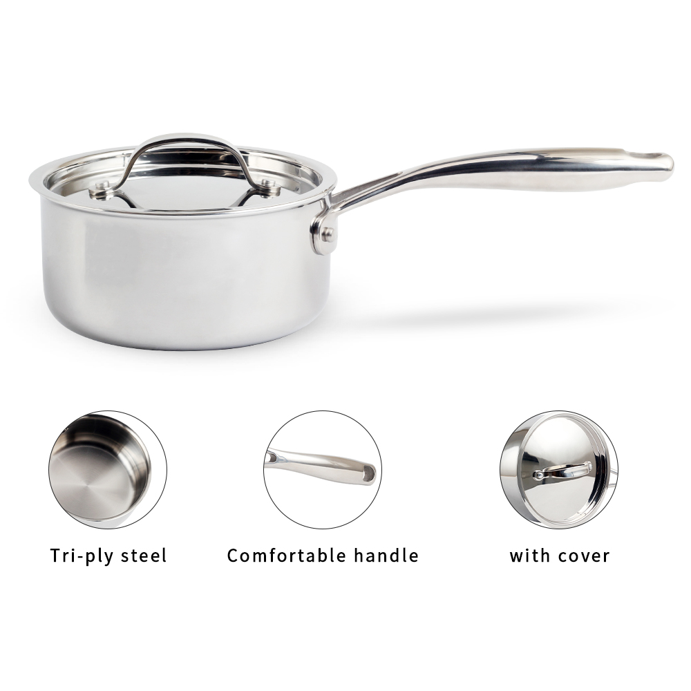 Stainless Steel Sauce Pan With Lid — product information