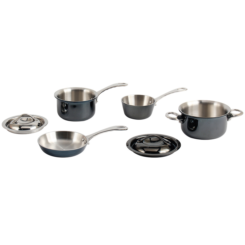 Tri-Ply Stainless Steel Mini Cookware Set — 6