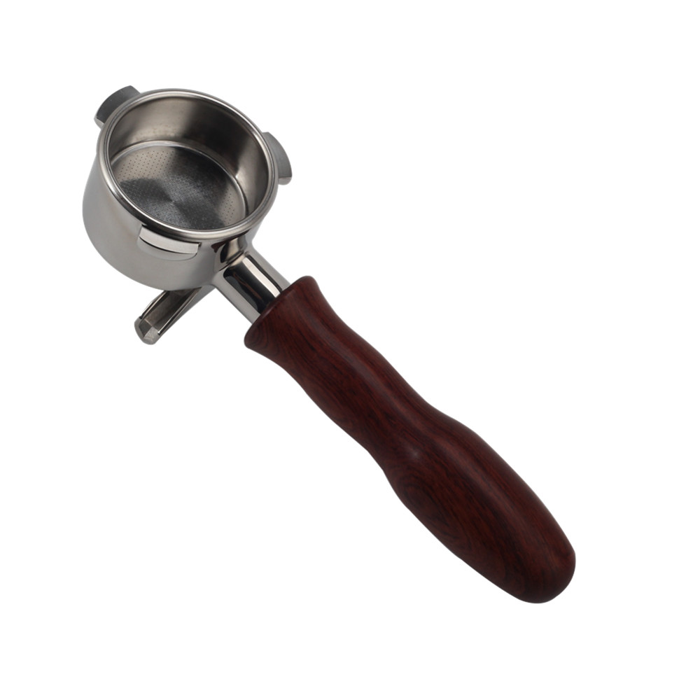 Portafilter 58mm Double Spout With Wooden Handle — product information