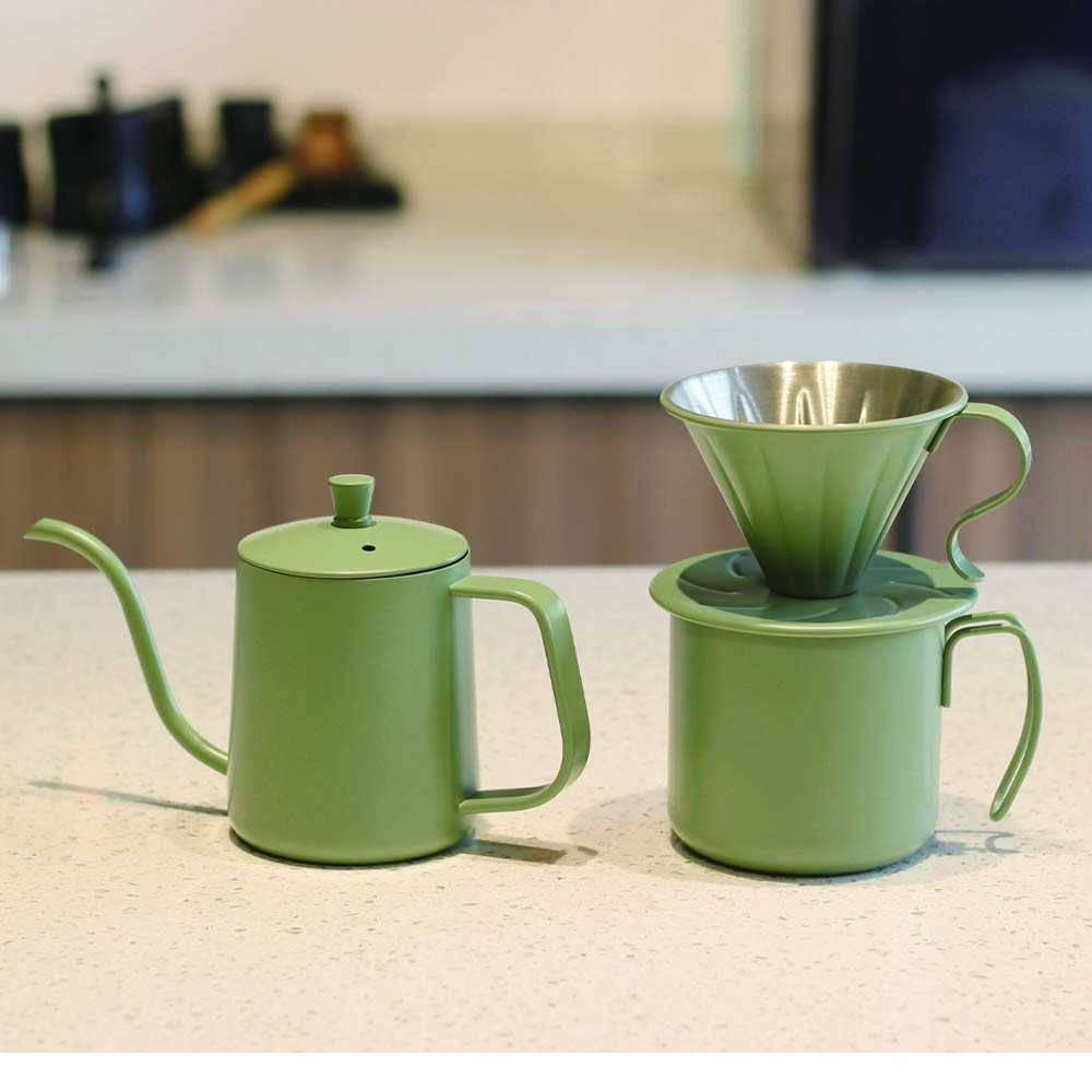 Modern Camping Coffee Set, Portable Pour Over Coffee Maker Set — product information