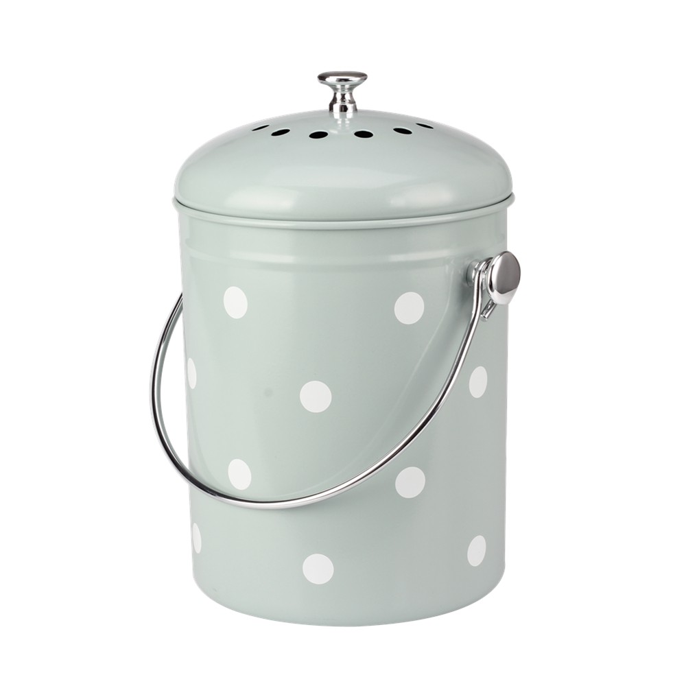 Indoor 1.0 Gallon Stainless Steel Compost Pail — product information