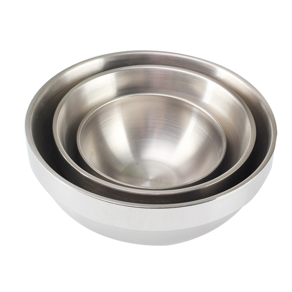 Double Wall Insulated Bowl, Metal Mixing Bowls — 5