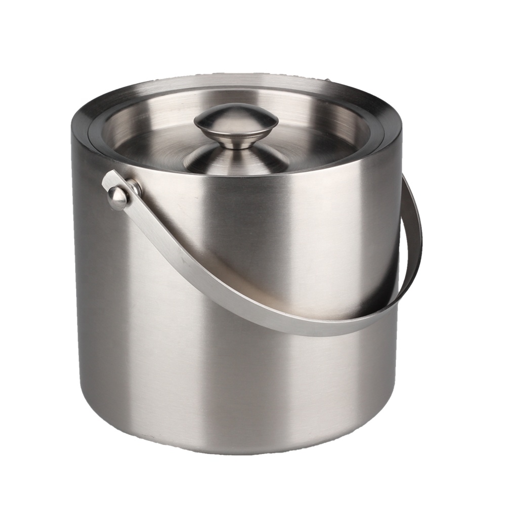 Stainless Steel Double Wall Insulating Ice Bucket — 3