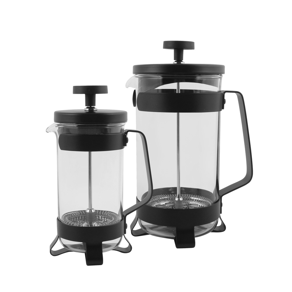 High-Heat Borosilicate Glass And Stainless Steel Filter Coffee Press — product information