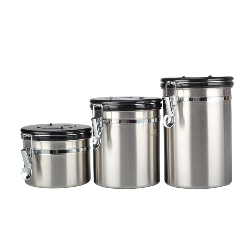 3 Sizes Airtight Stainless Steel Kitchen Food Storage Container With Lids — 2
