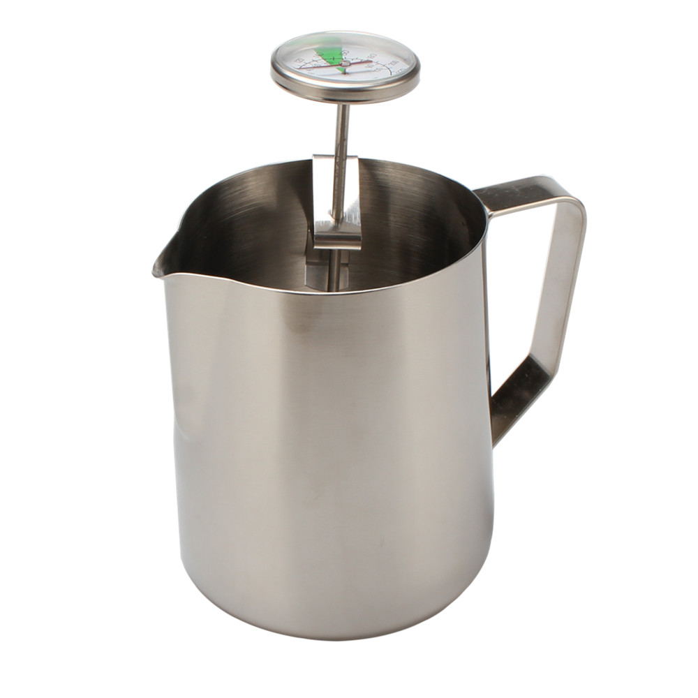 20 OZ Milk Frothing Pitcher With Thermometer for Steaming Milk — 2