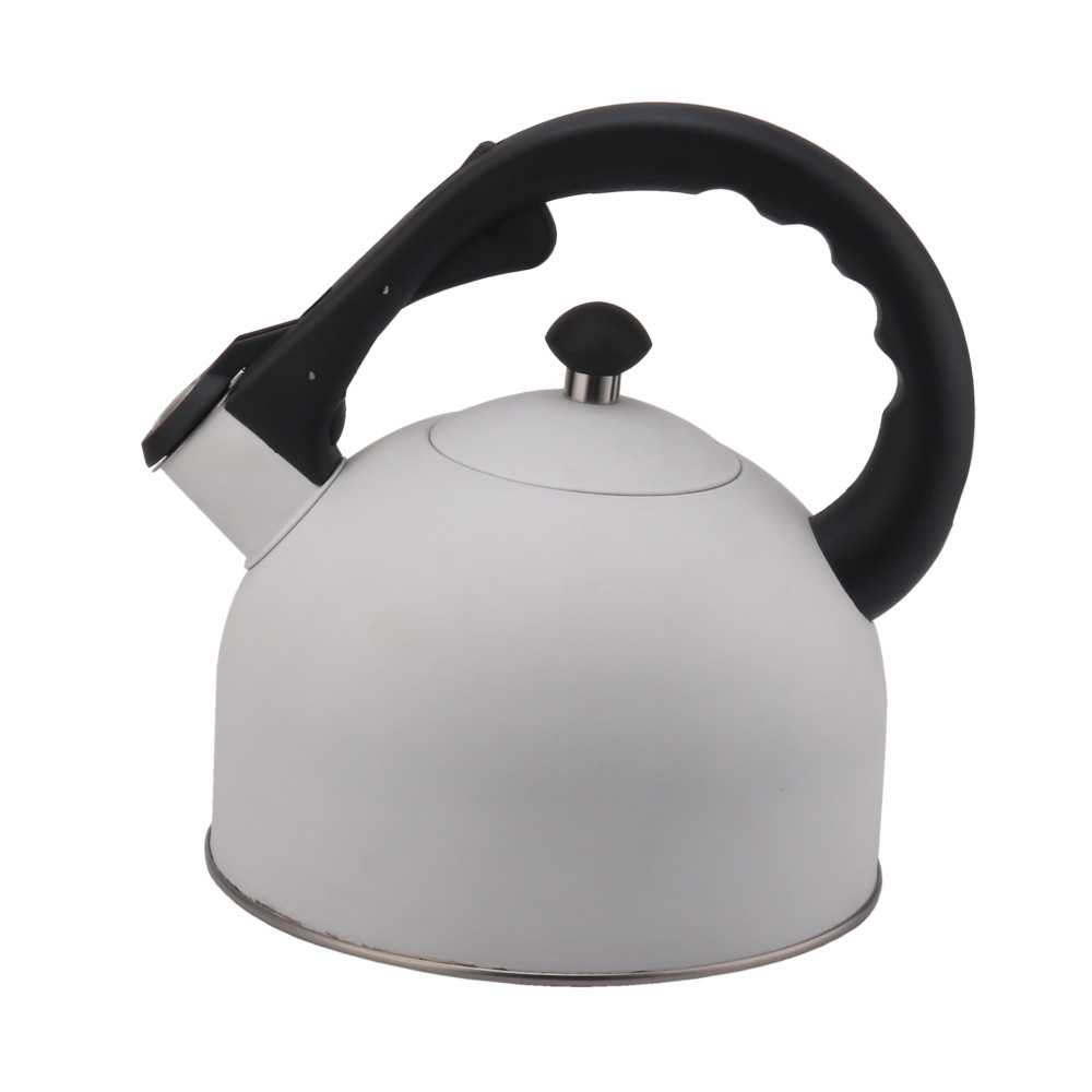 Stainless Steel Whistling Tea Kettle-White — product information