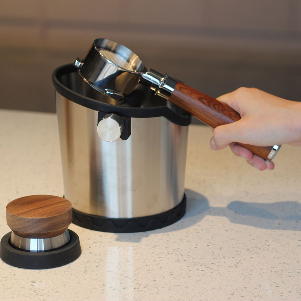 Stainless Steel Portafilter With Wood Handle — 6