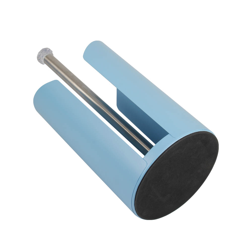 Stainless Steel Paper Towel Holder, Freestanding Holder, Blue Color — 5