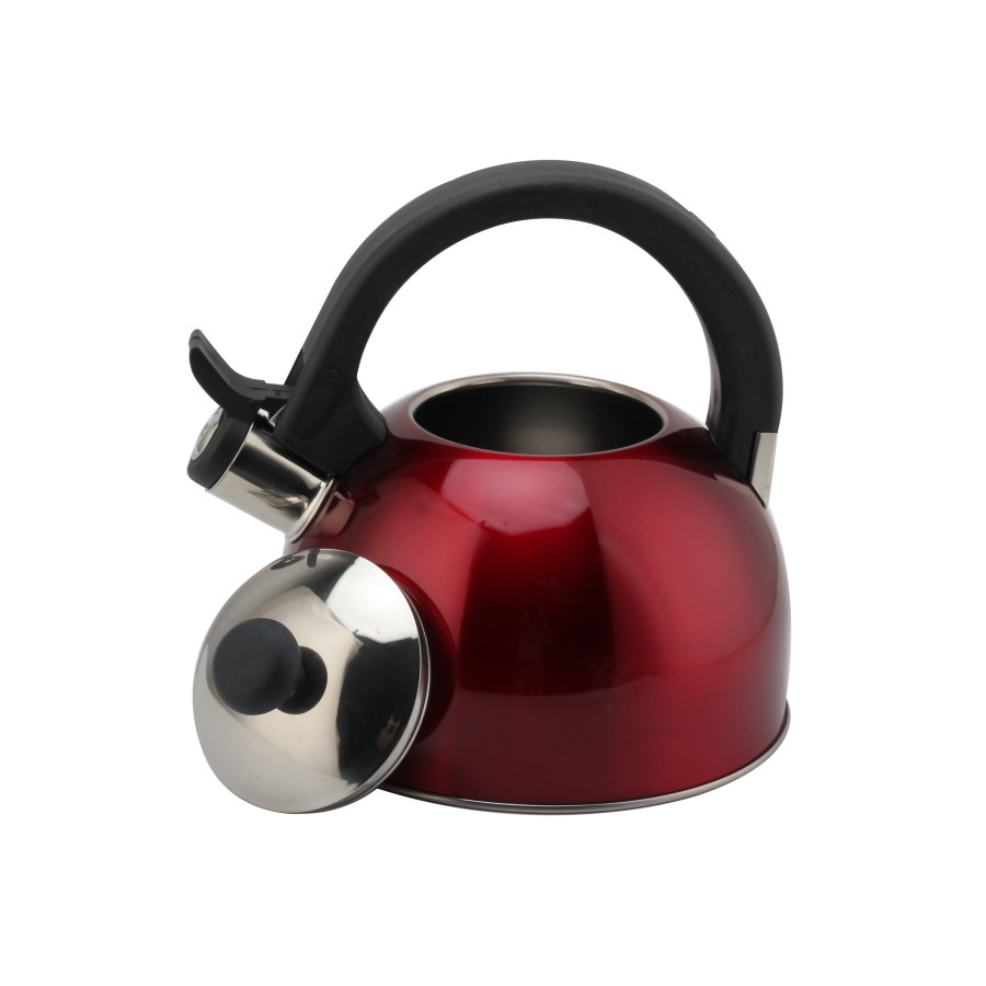 3L Whistling Kettle-Suitable for Induction And Gas-Red — product information