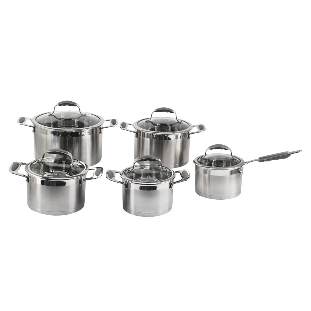 Induction Cookware Set With Glass Lid
