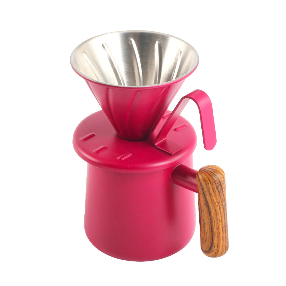 Fashionable Coffee Dripper Set Including Stainless Steel Filter, Coffee Cup And Gooseneck Kettle — product information