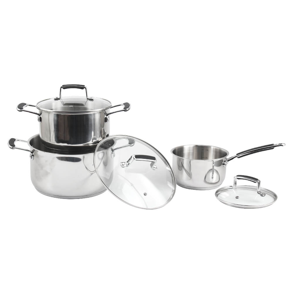 Stainless Steel Soup Pots Set — product information