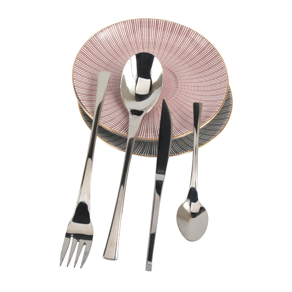 Stainless Steel Mirror Polished Cutlery Set Include Forks Spoons Knives, Mirror Polished Tableware Set — product information