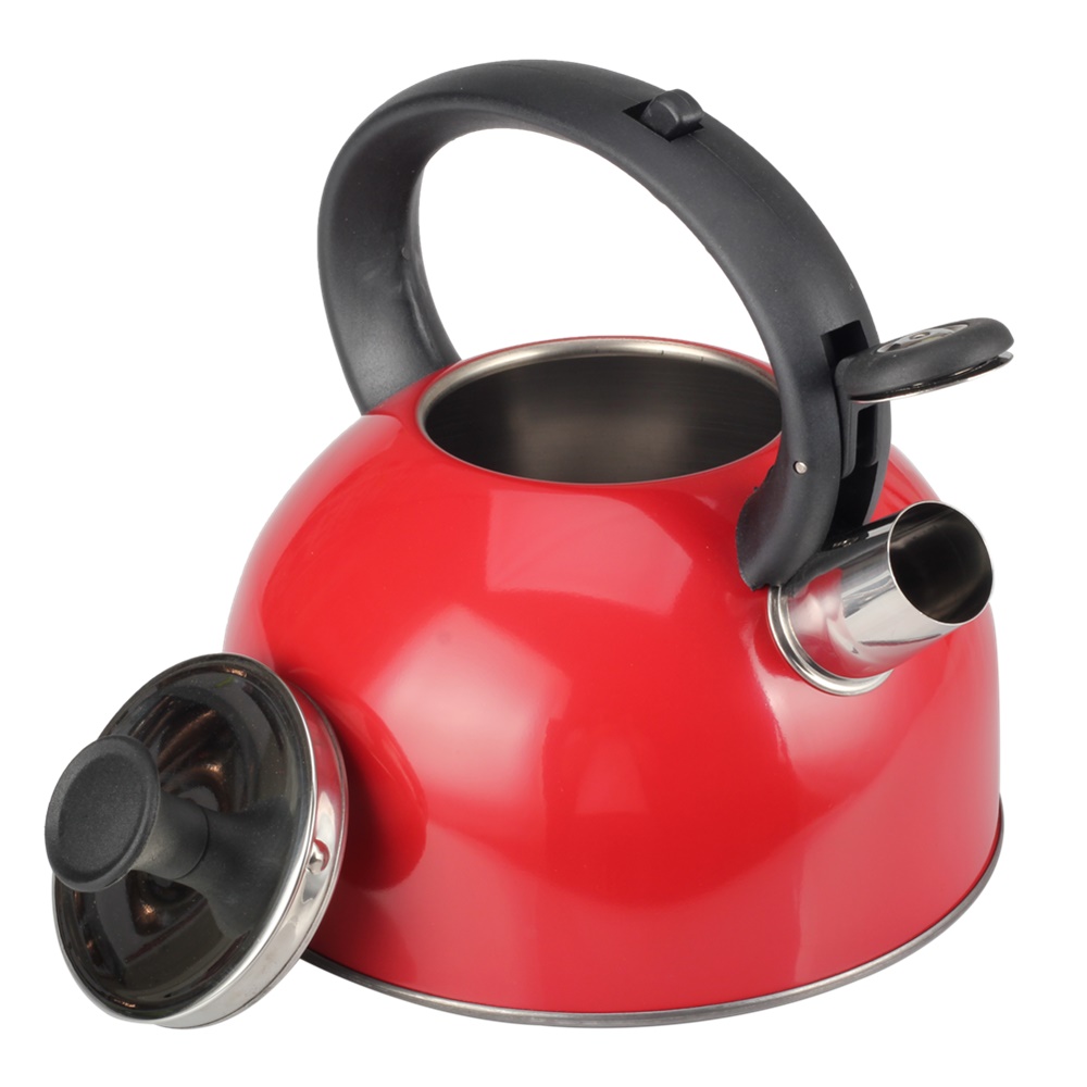 Whistling Kettle Hob Kettle Kettle for Gas Induction Camping Kettle Red — 5