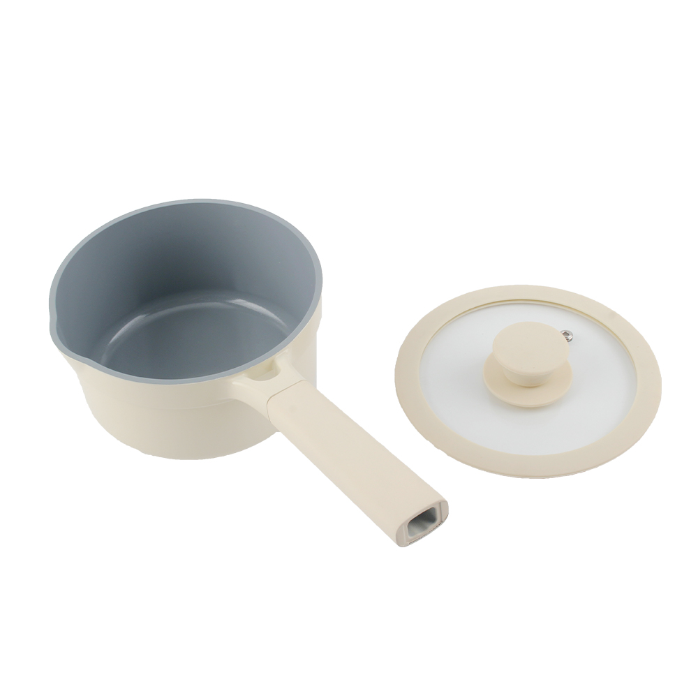 Die Casting Aluminum Alloy Nonstick Sauce Pan With Glass Lid — product information