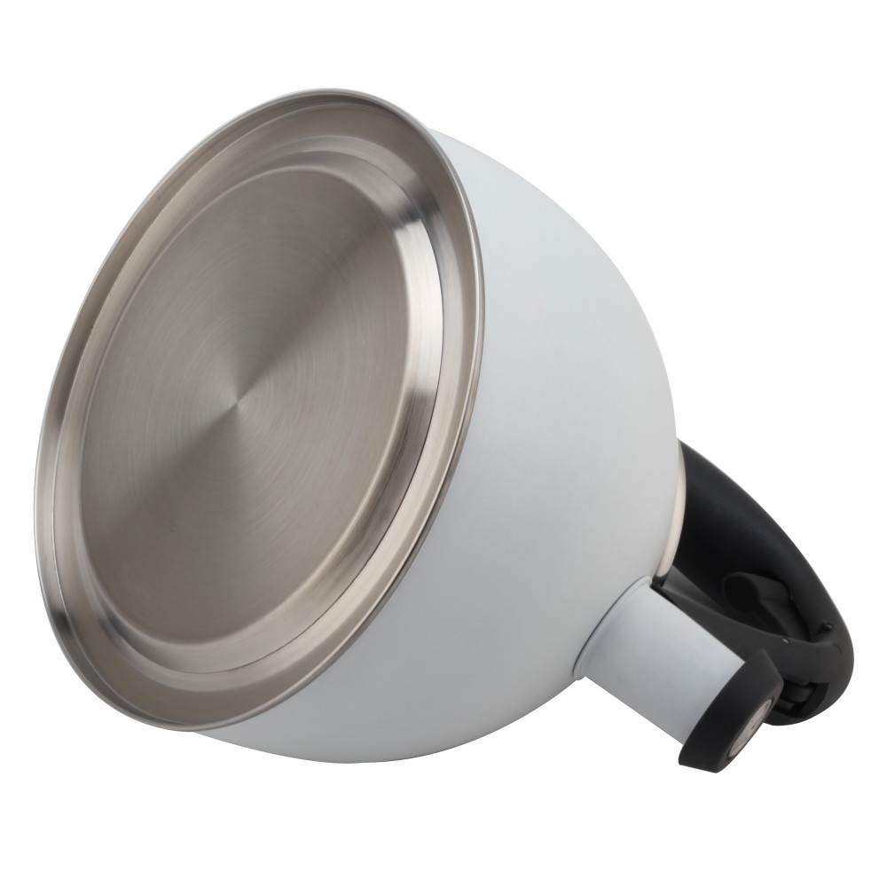 Fashionable S/S Whistling Kettle for Kitchen-Light Gray — 6