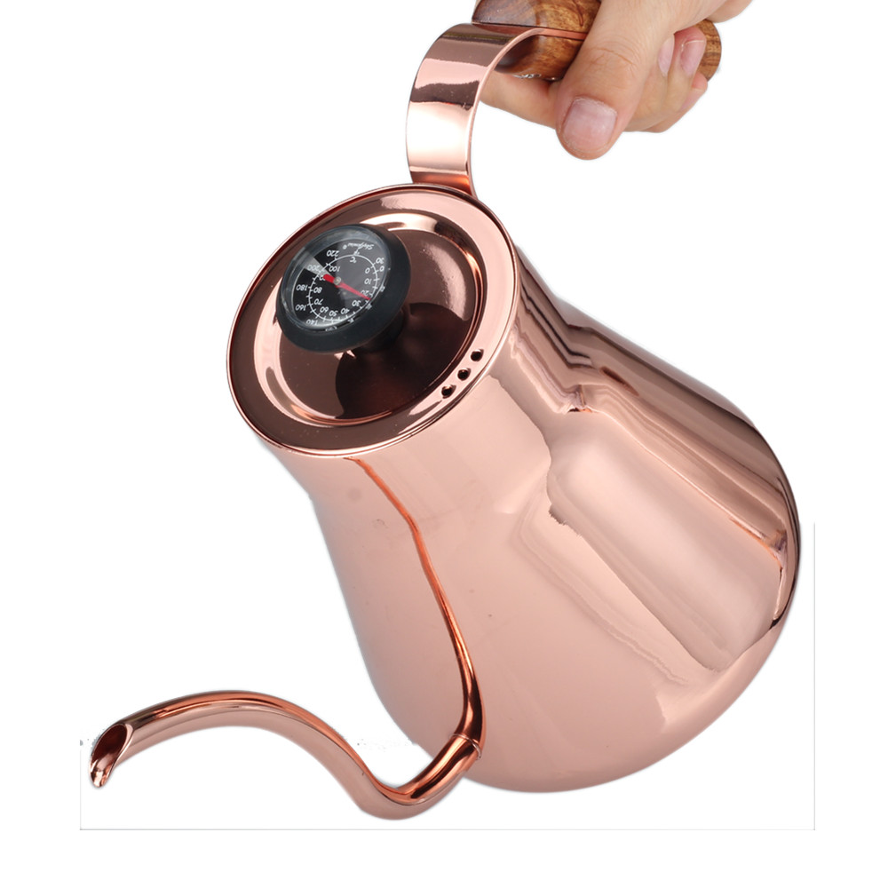 Gooseneck Coffee Kettle Tea Kettle With Thermometer — 2