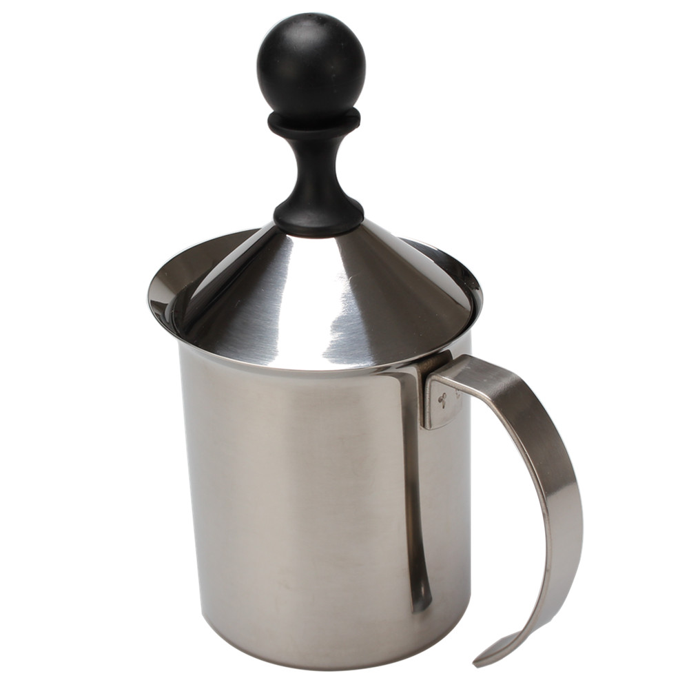 Stainless Steel Manual Milk Foamer — 2