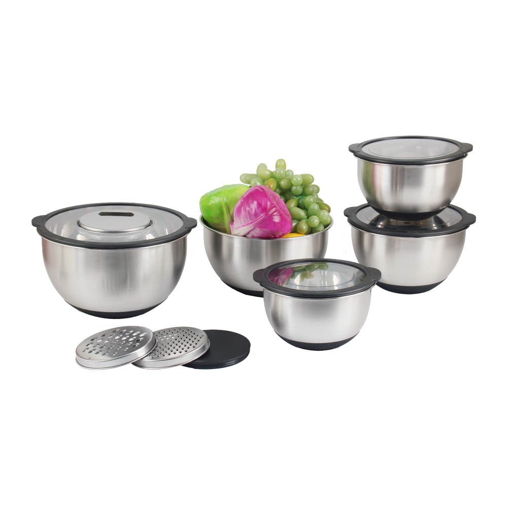 5 Sizes Stainless Steel Mixing Bowl Set — 4
