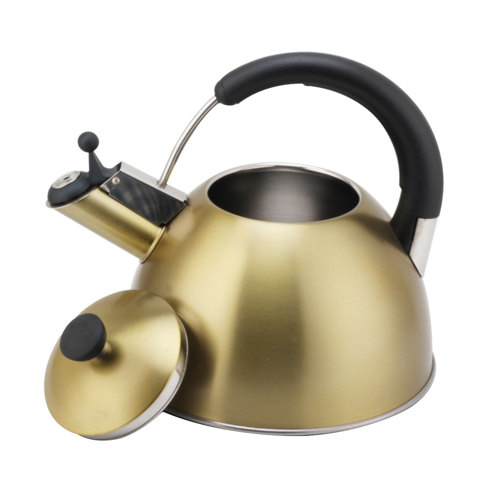 Modern S/S Whistling Kettle for Kitchen Golden — product information