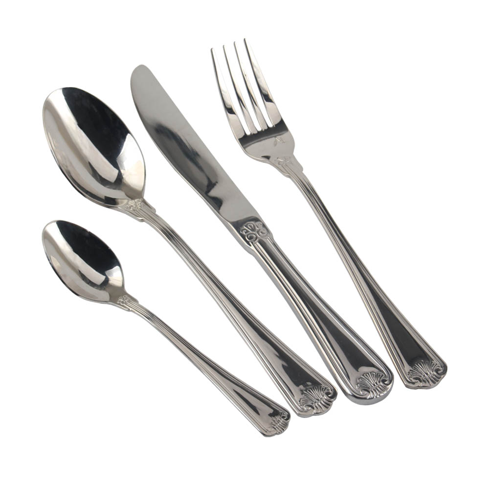 18/10 Stainless Steel, Silverware Set with Serving Utensils — 9