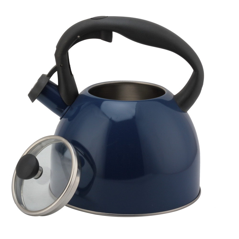Fashionable S/S Whistling Kettle for Kitchen-Deep Blue — 4