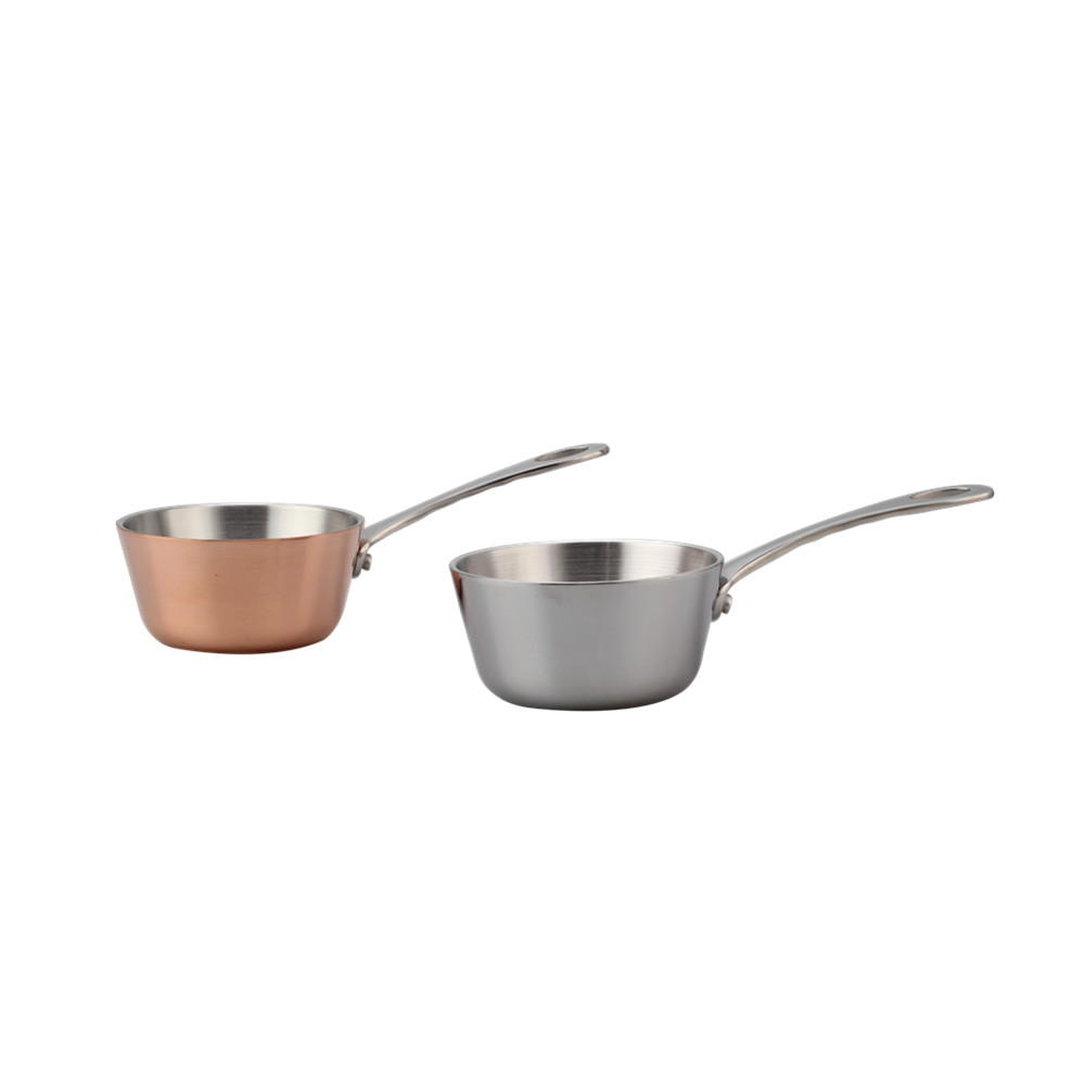 Silver Triply Mini Stainless Steel Sauce Pan — 3