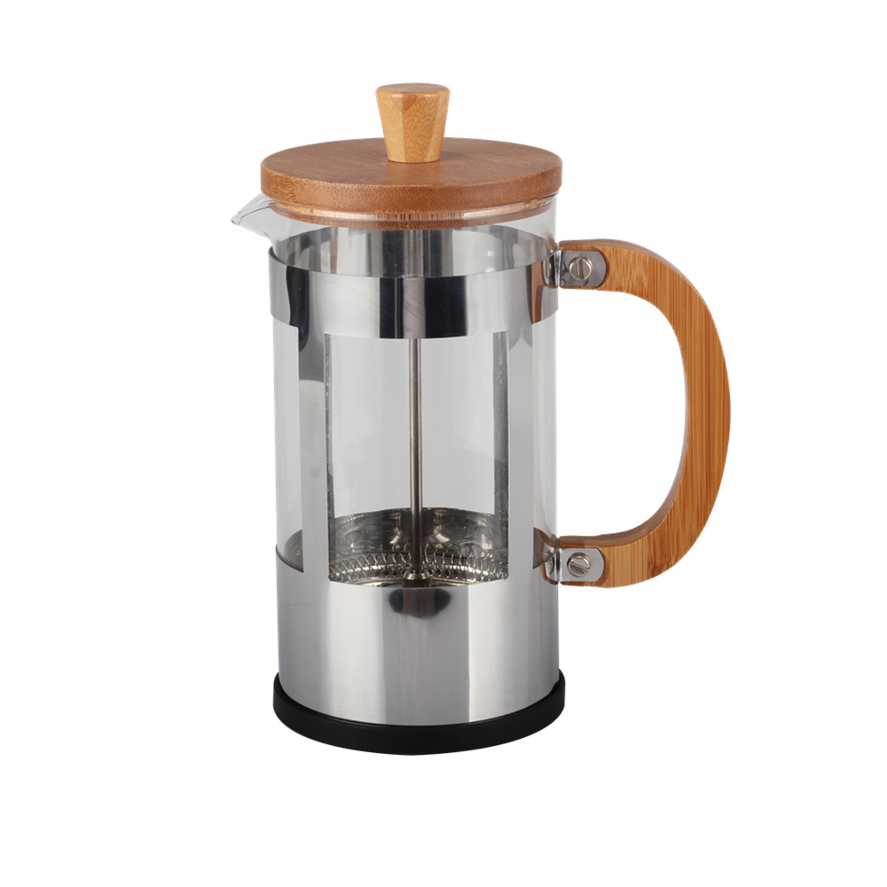 1000ml Stainless Steel Coffee Press With Bamboo Handle — product information