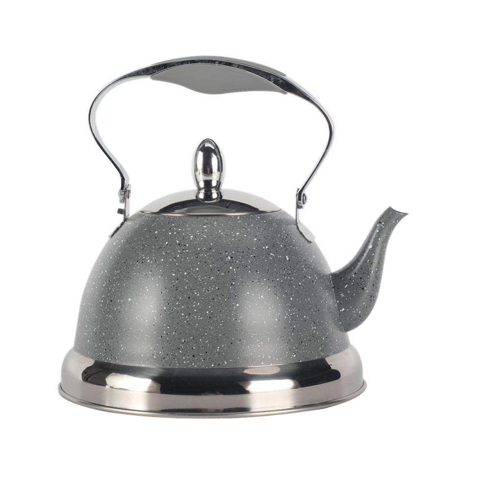 Whistling Kettle With Handle & Whistling Sound Gray — 4