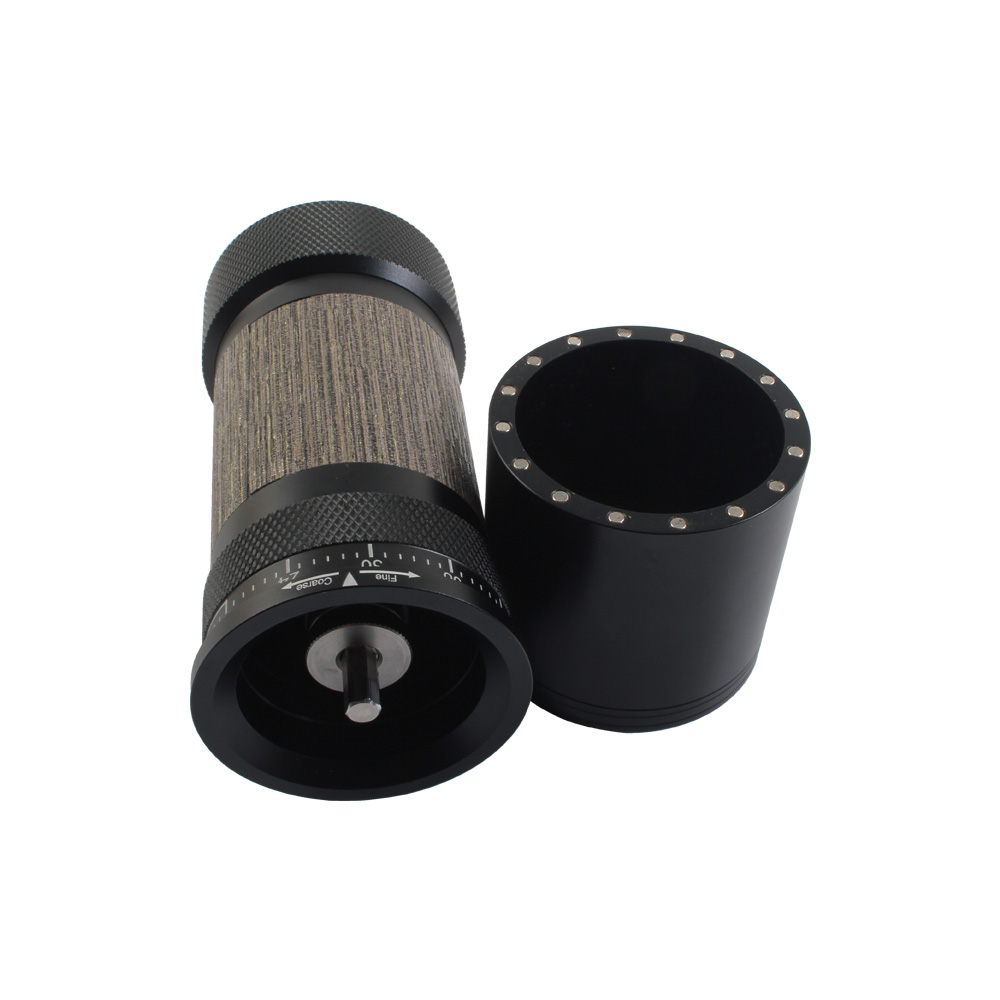 Hand Coffee Grinder With Magnet Catch Cup for French Press, External Adjustable Design — 4