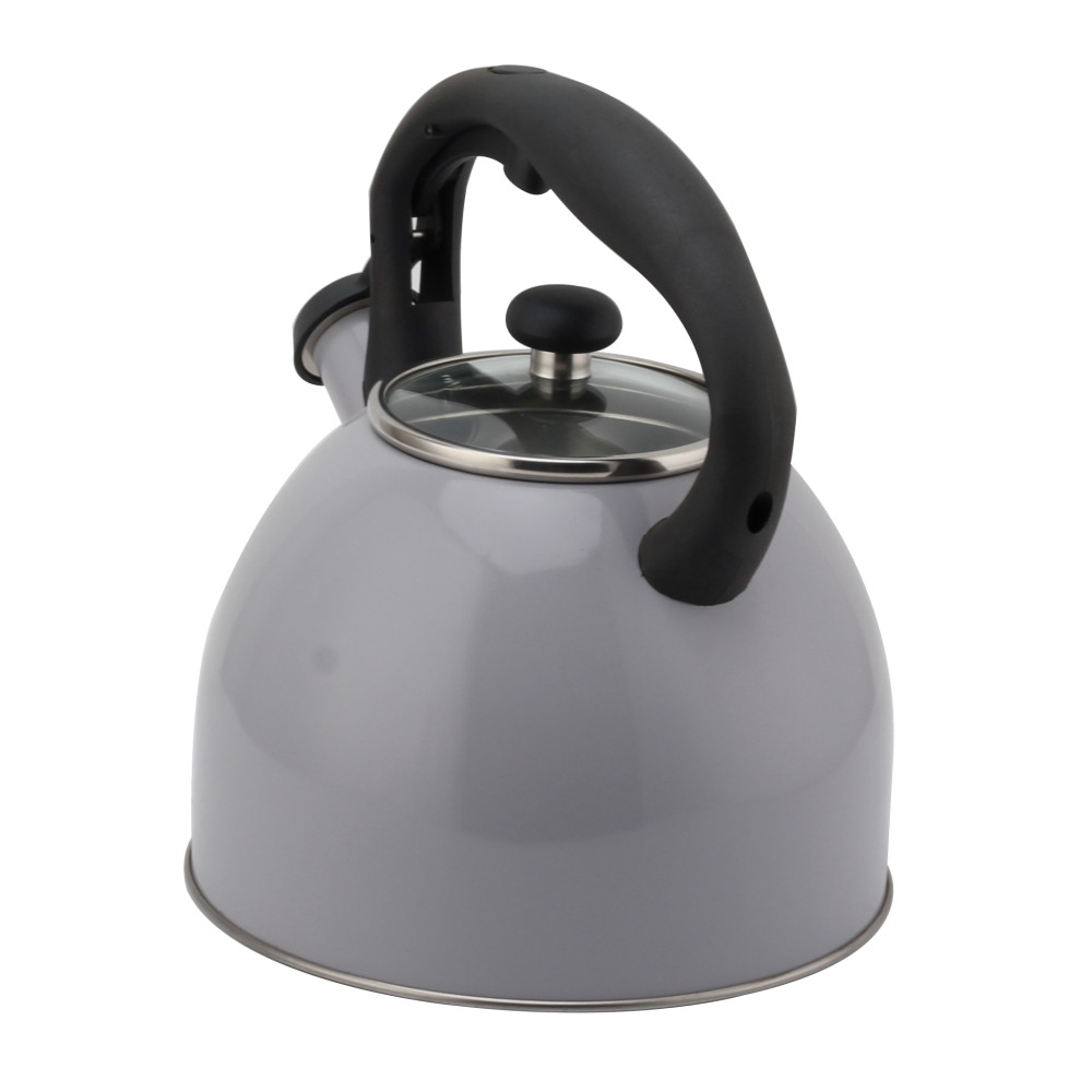 Fashionable S/S Whistling Kettle for Kitchen-Deep Gray — 2