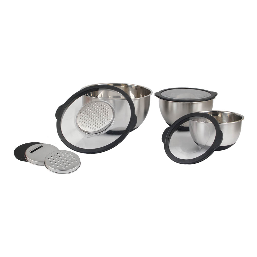 3 Sizes Stainless Steel Mixing Bowl Set — 4