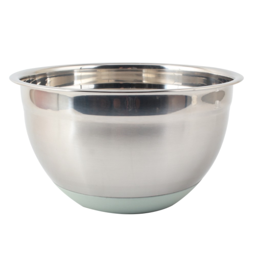 3size Silicone Base Stainless Steel Salad Bowl Set — 4