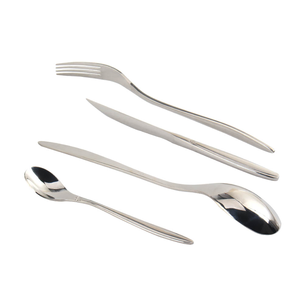 Stainless Steel Flatware Set, Mirror Polished Cutlery Set Utensil Set, Tableware Include Forks Spoons Knives for Home Restaurant, Beaded Handle — 7