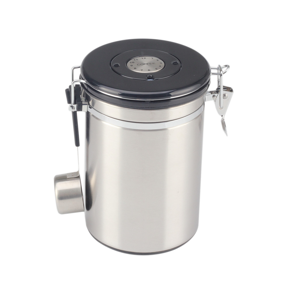 Coffee Canister Airtight Storage Container With Scoop, Date Tracker — 3