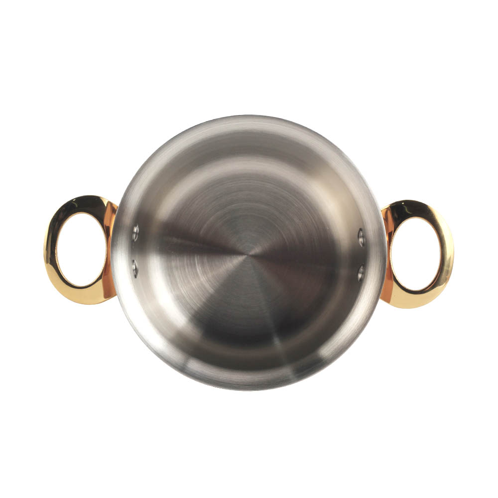 Rose Gold Tri-Ply Stainless Steel Mini Sauce Pot — product information